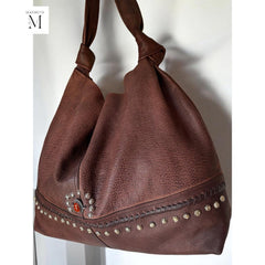 Leather bag l Handcrafted leather Shoulder bag l Ladies bag l women's bag l Premium Leather l Washed handbag l shoulder bag