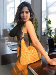 Handmade leather woven bag l Leather bag l woven  l washed l premium leather l women's bag l Gift for her l Valentines gift