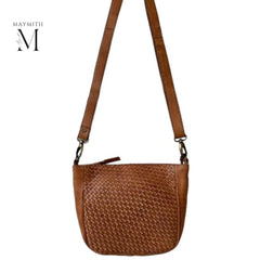 Handcrafted Leather Crossbody l washed bag l Full Grained Leather bag l soft leather bag l Premium Bag l Vintage Bag l Women's crossbody