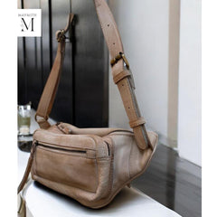 Leather bag | Handcrafted Washed Vintage Waist Bag l Premium Leather l Washed Bag l Soft and supple l Premium Quality l Crossbody l
