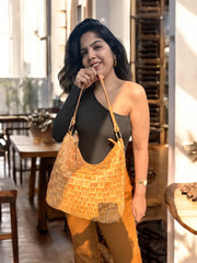 Handmade leather woven bag l Leather bag l woven  l washed l premium leather l women's bag l Gift for her l Valentines gift