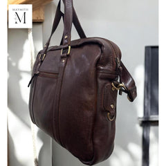 Handmade laptop bag for Office l Men's office bag l Work Bag l premium leather bag l Gift for him l Graduation gift l Men's bag