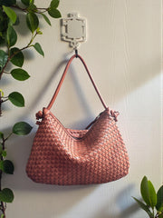 Handcrafted Leather Bag | Woven Bag l Premium Leather quality l leather woven bag | Vintage Look | Shoulder Bag