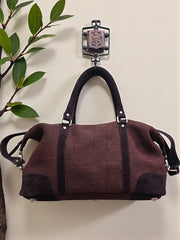 Handmade Jute Duffe Bag l Bag For Overnight Travel l Gym Bag l Daily use l Travel Bag l Weekender l Christmas Gift l Gift for her