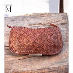 Handcrafted Wallet l washed wallet l Full Grained Leather l Soft leather l Woven l Premium Quality