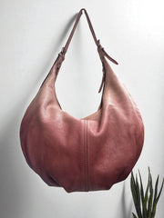 Ombre Leather bag l Handcrafted leather handbag l women's bag l Premium Leather l Washed handbag l Shoulder bag l Vintage style