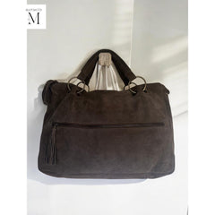 Handcrafted Suede shoulder bag l Suede bag l Leather Bag l Leather shoulder bag l Women's Bag l Ladies Handbag l Women's purse.