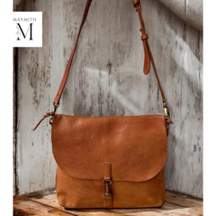 Leather bag l Handcrafted leather messenger bag l Unisex bag l Premium Leather l Washed Crossbody bag l shoulder bag l Vintage style