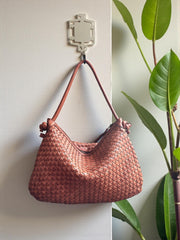 Handcrafted Leather Bag | Woven Bag l Premium Leather quality l leather woven bag | Vintage Look | Shoulder Bag