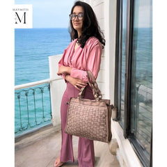 Leather shoulder bag l leather woven bag l leather bag for ladies l stylish office bag l Vintage leather bag l leather Hobo l soft leather