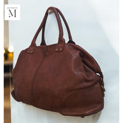 Leather bag l Handcrafted leather Duffle bag l Unisex bag l Premium Leather l Washed bag l Travel bag