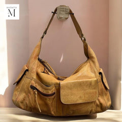 Leather Bag l Handcrafted leather Bag l Leather Hobo l Washed Leather Bag l Women's Leather Bag l Premium Leather Bag l Crossbody Bag