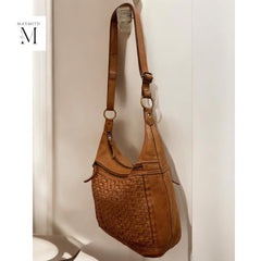 Leather Bag l Handcrafted Bag l Woven Bag l Washed Bag l Leather bag for women l Ladies Handbag l Vintage l Shoulder Bag l Hobo l Gift l