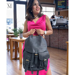 Leather bag l Handcrafted leather Backpack l Unisex backpack l Women's bag l Premium Leather l Washed handbag l Vintage style