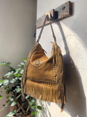 Leather Bag | Premium Leather | Washed Bag | Handmade | Vintage Style | Crossbody l Fringe bag l Ladies Handbag l Women's bag