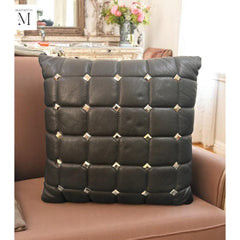 Leather Cushion cover l Handcrafted cushion cover l Real Leather l Premium leather l Leather Accessory l Pillow cushion cover l Stylish