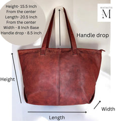 Leather bag l Handcrafted leather Shoulder bag l Ladies bag l women's bag l Premium Leather l Washed handbag l shoulder bag