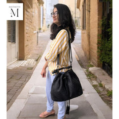 Leather shoulder bag l leather woven bag l leather bag for ladies l stylish office bag l Vintage leather bag l leather Hobo l soft leather