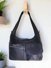 Leather Bag l Handmade leather Bag l Leather shoulder bag l Washed Leather Bag l Women Leather Bag l Leather Half Moon Bag l Crossbody Bag l