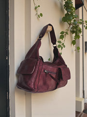 Leather Bag l Handcrafted leather Bag l Leather Hobo l Washed Leather Bag l Women's Leather Bag l Premium Leather Bag l Crossbody Bag