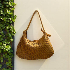 Handcrafted Leather Bag | Woven Bag l Premium Leather quality l leather woven bag | Vintage Look | Shoulder Bag