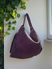 Leather bag l Handcrafted Hobo l Woven Bag l Leather Bag l Handcrafted l Shoulder Bag l Women's Handbag l Ladies Purse l Personalized Bag