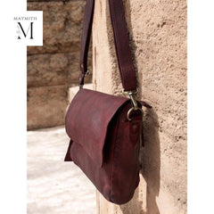 Leather bag l Handcrafted leather messenger bag l Unisex bag l Premium Leather l Washed Crossbody bag l shoulder bag l Vintage style