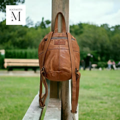 Handmade Unisex backpack l Regular use l Work Bag l Washed Bag l Office Bag l High Quality Grain Leather