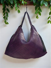 Leather bag l Handcrafted Hobo l Woven Bag l Leather Bag l Handcrafted l Shoulder Bag l Women's Handbag l Ladies Purse l Personalized Bag
