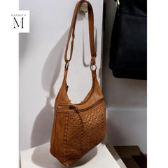 Leather Bag l Handcrafted Bag l Woven Bag l Washed Bag l Leather bag for women l Ladies Handbag l Vintage l Shoulder Bag l Hobo l Gift l