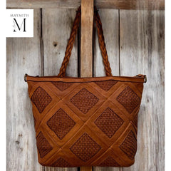 Leather bag l Handcrafted leather Shoulder bag l Ladies bag l women's bag l Premium Leather l Washed handbag l shoulder bag