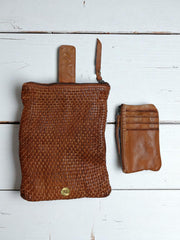 Leather Wallet l Handcrafted leather wallet l Washed Wallet l Vintage Wallet l Woven Wallet l Women's Wallet l Gift for her