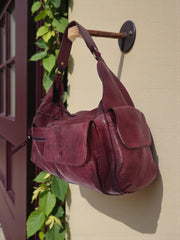 Leather Bag l Handcrafted leather Bag l Leather Hobo l Washed Leather Bag l Women's Leather Bag l Premium Leather Bag l Crossbody Bag