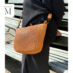 Handcrafted Leather Crossbody l washed bag l Full Grained Leather bag l soft leather bag l Premium Bag l Vintage Bag l Women's crossbody