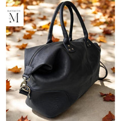 Premium Leather Duffel l Overnight bag l Duffel bag for weekend trip l 50 ltr Bag l Premium quality leather l handmade l hand finished