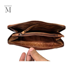 Leather Wallet | Handcrafted Wallet Washed Wallet l Full Grained Leather | Soft leather l Woven l Premium l Christmas Gift l Gift for her
