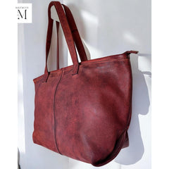 Leather bag l Handcrafted leather Shoulder bag l Ladies bag l women's bag l Premium Leather l Washed handbag l shoulder bag