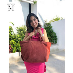 Handcrafted Suede shoulder bag l Suede bag l Leather Bag l Leather shoulder bag l Women's Bag l Ladies Handbag lGift for her l Women's purse