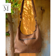 Handcrafted Hobo with woven front for regular use l Stylish Carry l Daily use l Shopping bag l office bag l Daily Use l Washed Bag