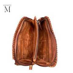 Leather wallet l Handcrafted Wallet l washed wallet l Full Grained Leather l Soft leather l Woven l Premium Quality