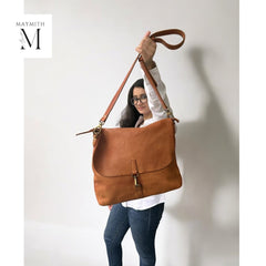 Leather bag l Handcrafted leather messenger bag l Unisex bag l Premium Leather l Washed Crossbody bag l shoulder bag l Vintage style